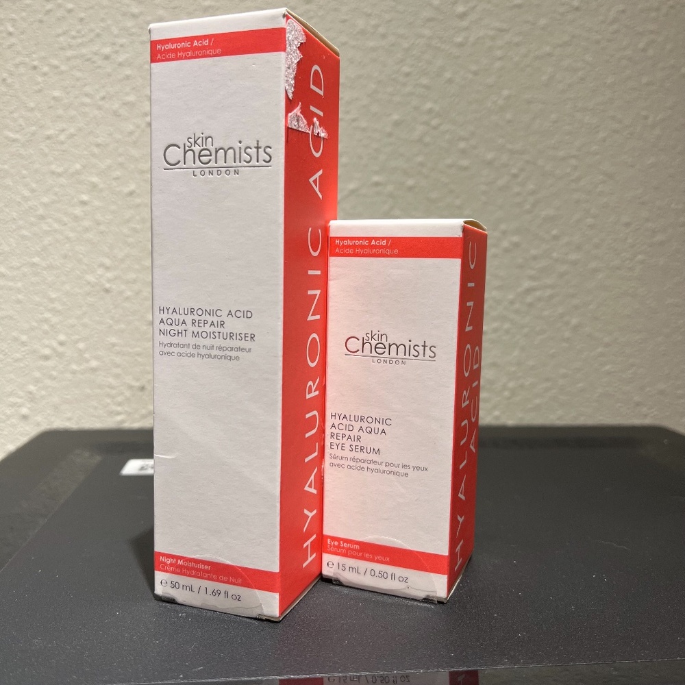 Skin Chemists Hyaluronic Aqua Repair Duo - Night Moisturizer & Eye Serum